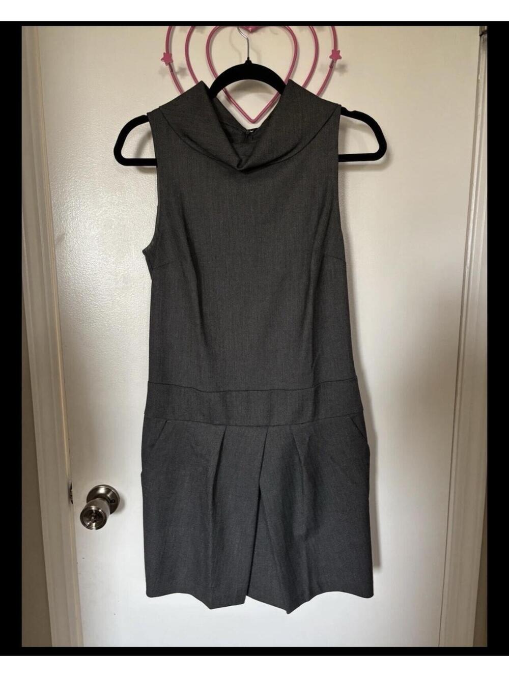 | STILE BENETTON | Elegant Gray Sleeveless Dress